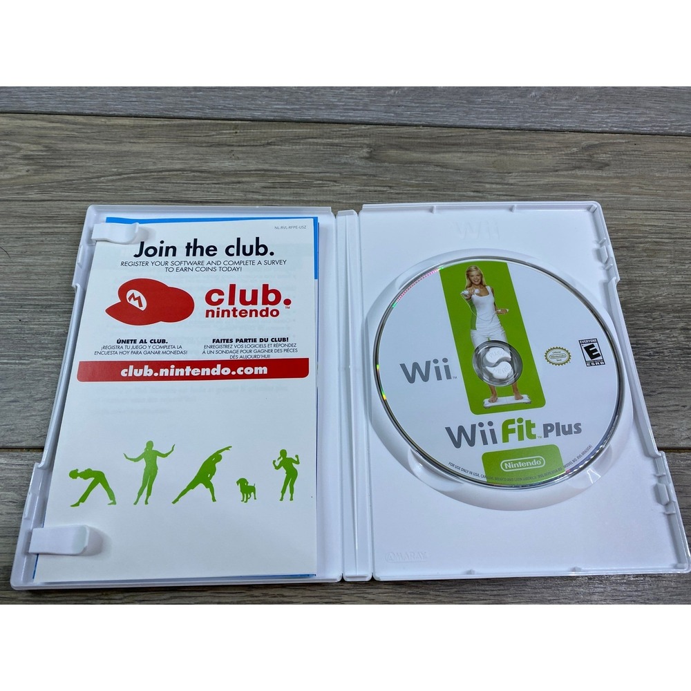 Nintendo Wii Fit Plus Game Disc Case and Insert RVL-RFPE-USA E Rating - Picture 5 of 5